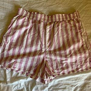 Madewell Pull-on Striped Poplin Shorts